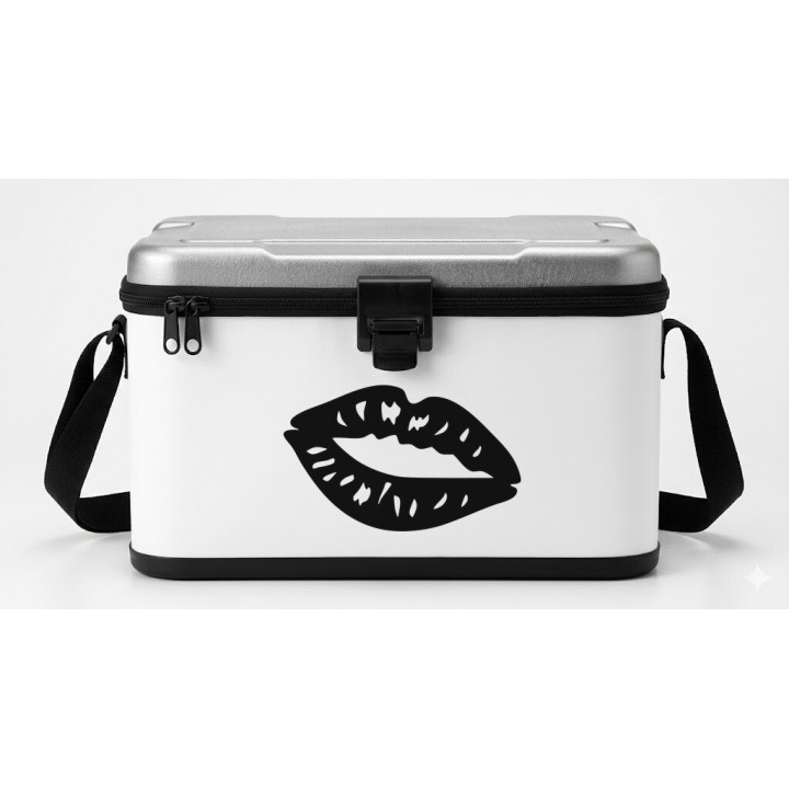 Lips Kiss Stickers – Kiss Mark Mouth Decals (2-Pack)