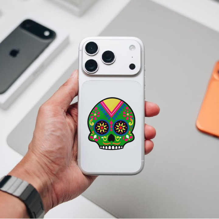 Dia De Los Muertos Sugar Skull Stickers – Day of the Dead (2-Pack)