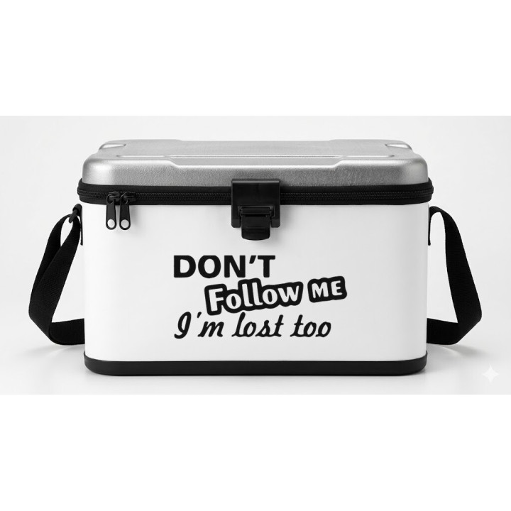 Don't Follow Me I'm Lost Too Stickers – Funny (2-Pack)