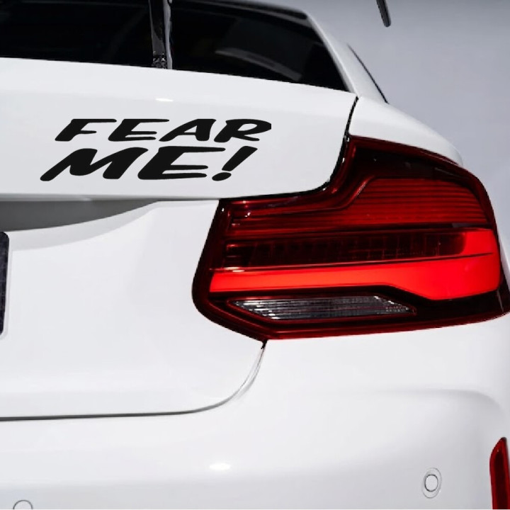 Fear Me Stickers – Funny Slogan Decals (2-Pack)