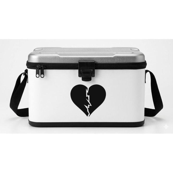 Broken Heart Stickers – Emo Heartbreak Decals (2-Pack)