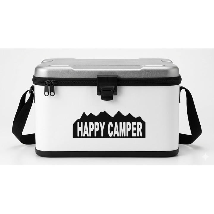 Happy Camper Stickers – Camping Caravan Decals (2-Pack)