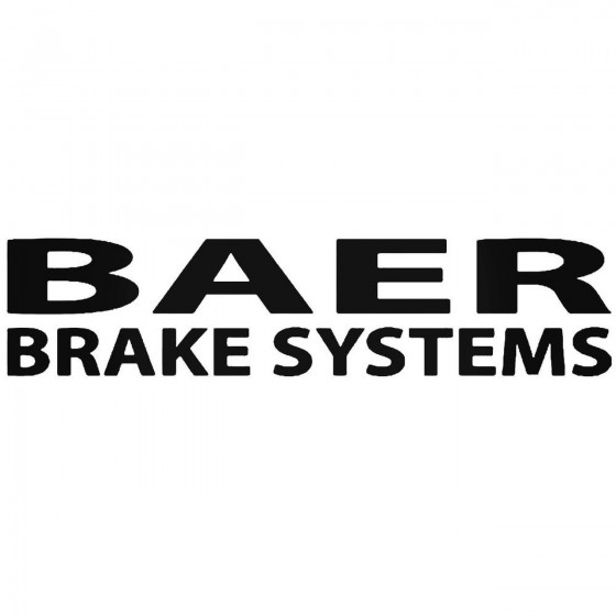 Baer Brake Systems 3 Sticker