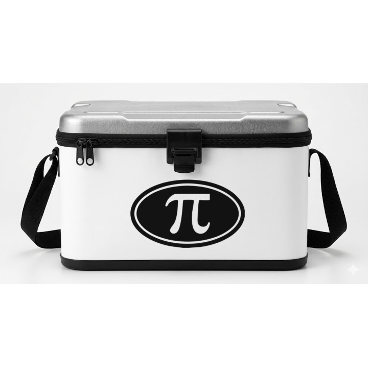 Pi Symbol Stickers – Maths Science Oval Decals (2-Pack)