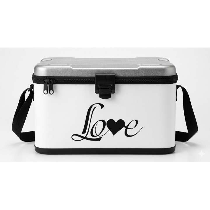Love Heart Script Stickers – Valentine Wedding Decals (2-Pack)