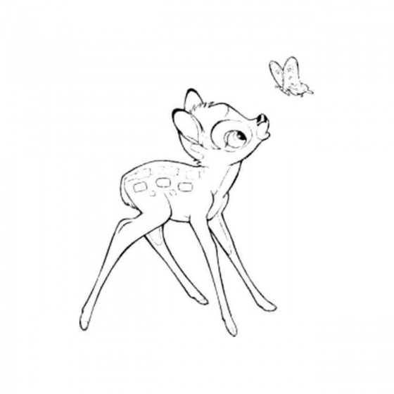 Bambi F Decal Sticker