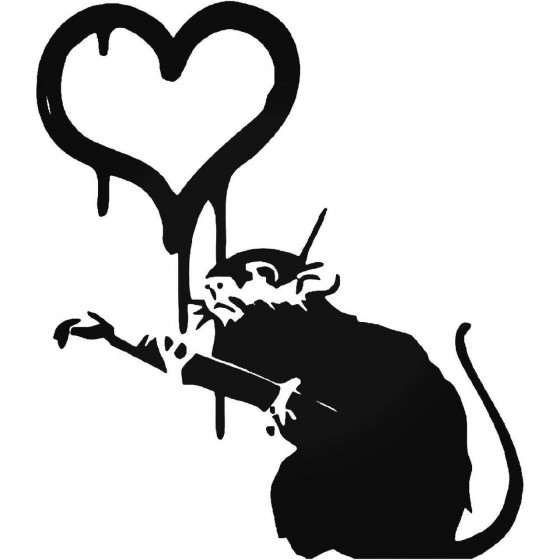 Banksys Rat Sticker