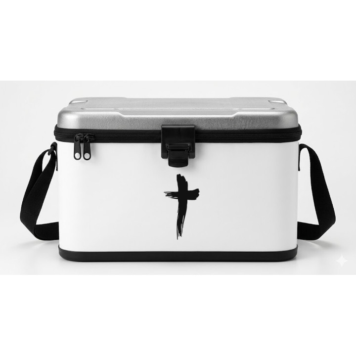 Christian Cross Stickers – Brushstroke Faith Decals (2-Pack)