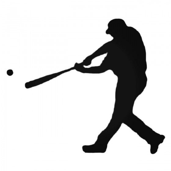 Baseball Slugger Decal Sticker