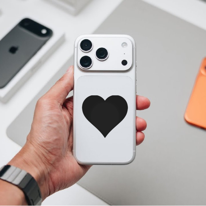 Heart Stickers – Valentine Love Heart Decals (2-Pack)