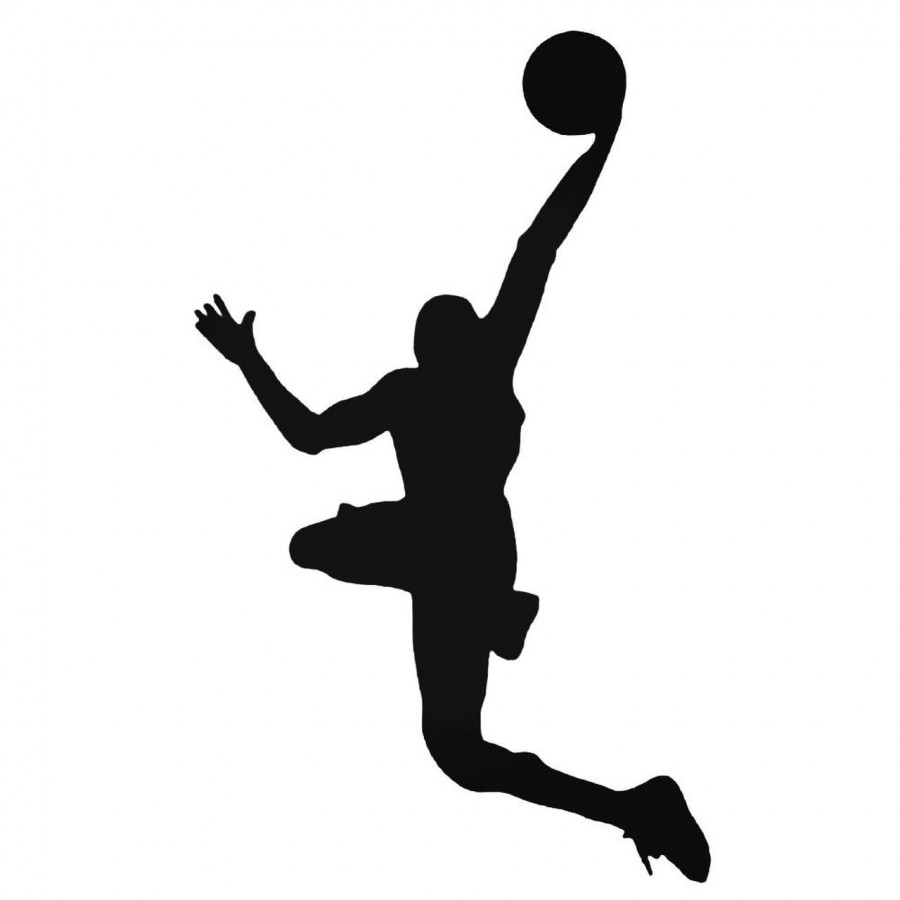 Buy Basketball Player Flying Decal Sticker Online