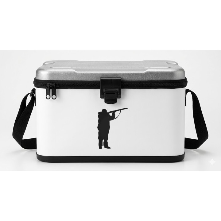 Hunter Silhouette Stickers – Rifleman Shooting Decals (2-Pack)