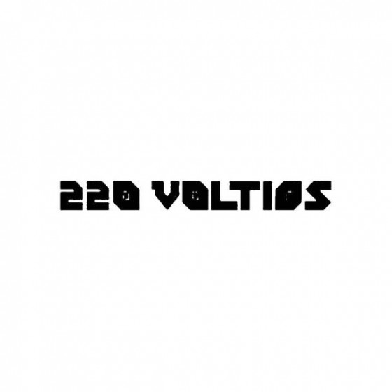 220 Voltios Band Logo Vinyl...