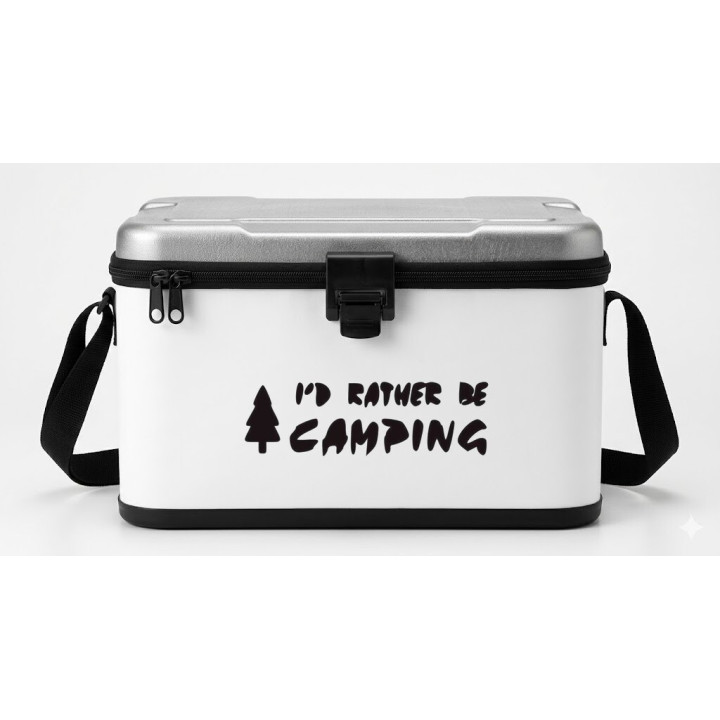 I'd Rather Be Camping Stickers – Outdoor Decals (2-Pack)