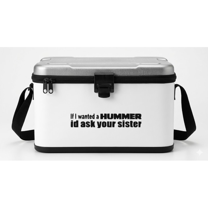 If I Wanted A Hummer Stickers – Funny Bumper Decals (2-Pack)