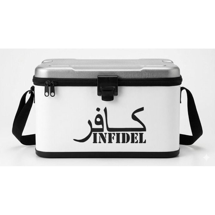 Infidel Kafir Arabic Stickers – Tactical Decals (2-Pack)