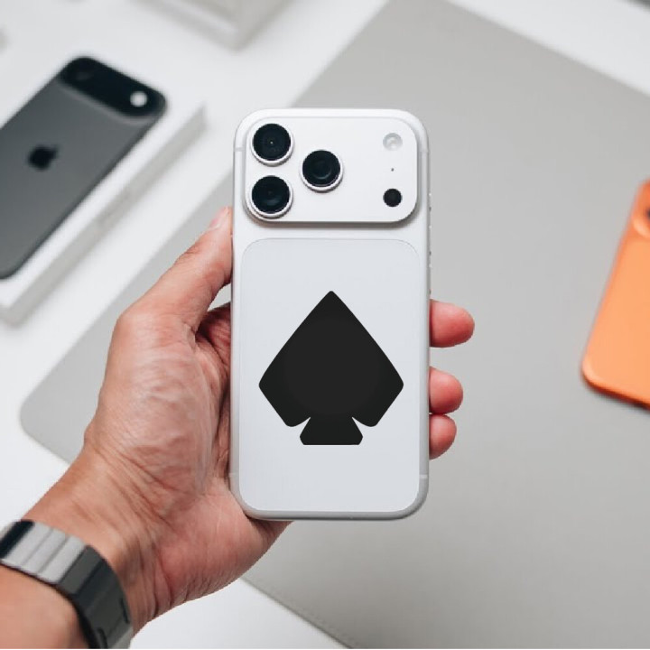 Spade Symbol Stickers – Ace of Spades Decals (2-Pack)
