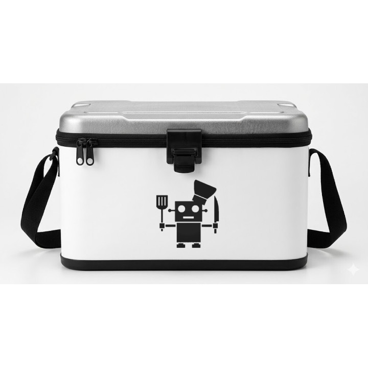 Robot Chef Stickers – Cooking Robot Kitchen Decals (2-Pack)