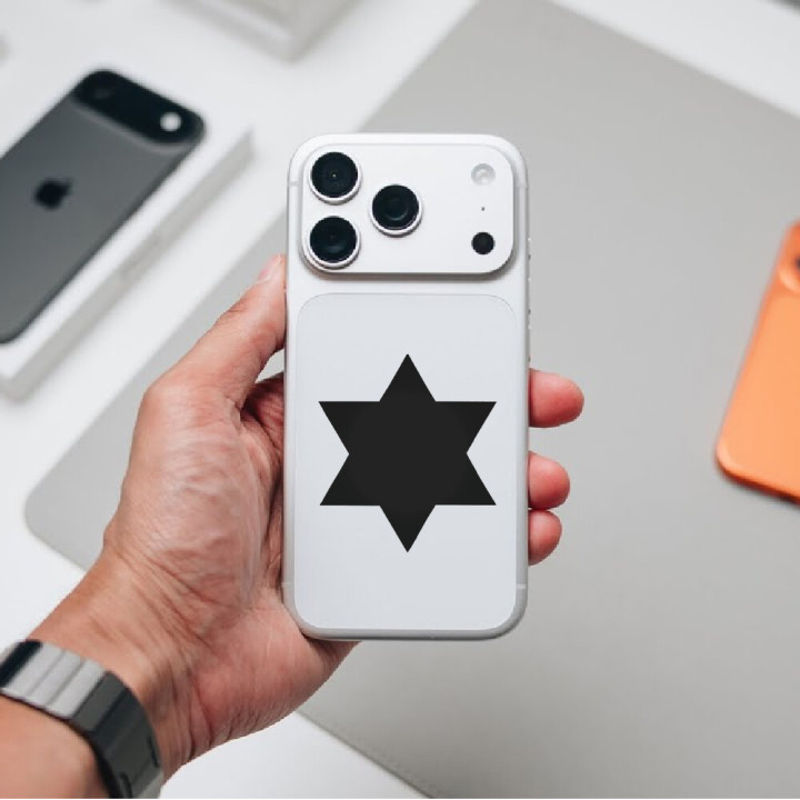 Star of David Stickers – Magen David Decals (2-Pack)