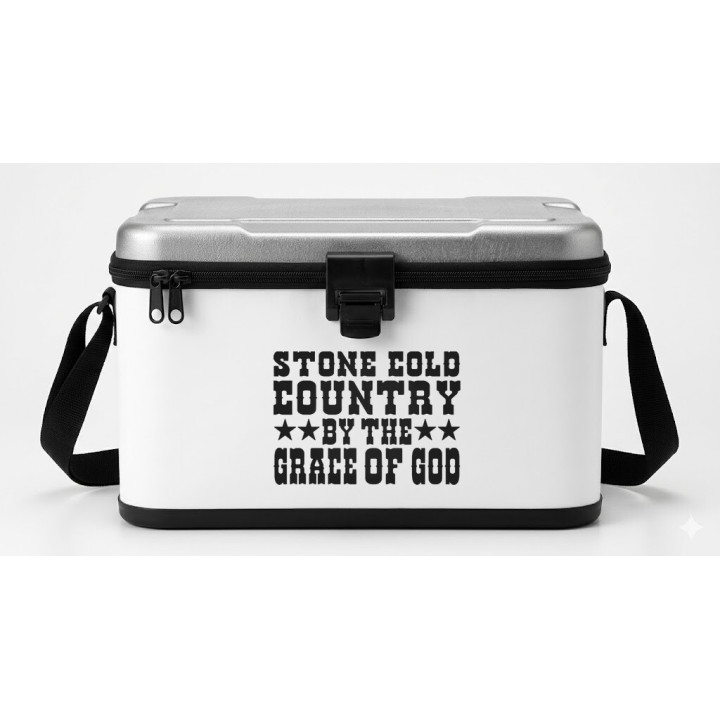 Stone Cold Country By The Grace Of God Stickers (2-Pack)