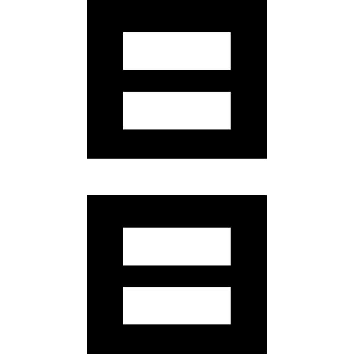 Equality Symbol LGBT Pride Stickers – Equal Sign (2-Pack)