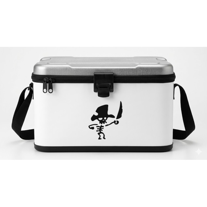 Pirate Skeleton Stickers – Skull Sword Decals (2-Pack)
