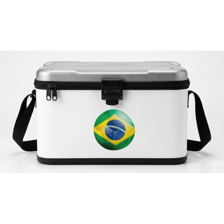Brazil Football Stickers – Seleção Flag Ball Decals (2-Pack)