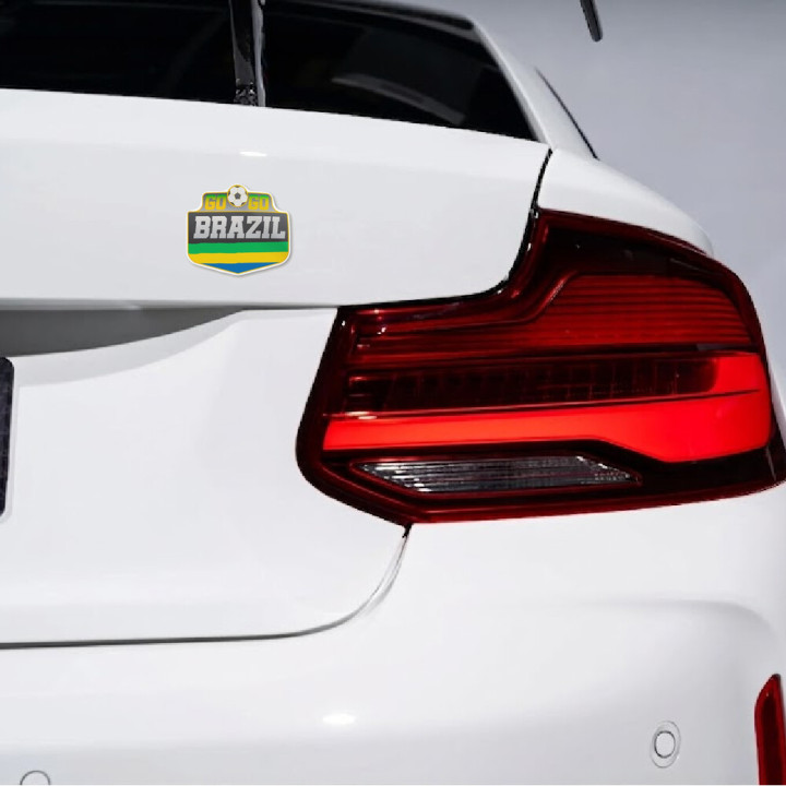 Brazil Football Stickers – Go Go Brazil Fan Decals (2-Pack)