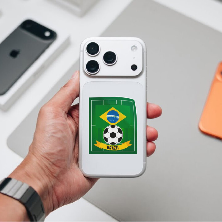 Brazil Football Stickers – World Cup Seleção Decals (2-Pack)