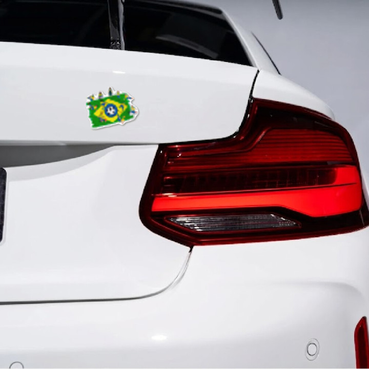 Brazil Football Stickers – Seleção World Cup Decals (2-Pack)