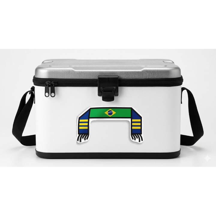 Brazil Football Scarf Stickers – Seleção Fan Decals (2-Pack)