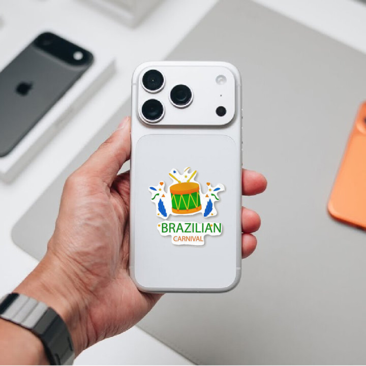 Brazilian Carnival Stickers – Samba Rio Festival (2-Pack)