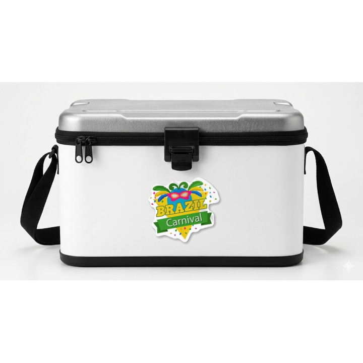 Brazil Carnival Stickers – Rio Festival Mask Decals (2-Pack)