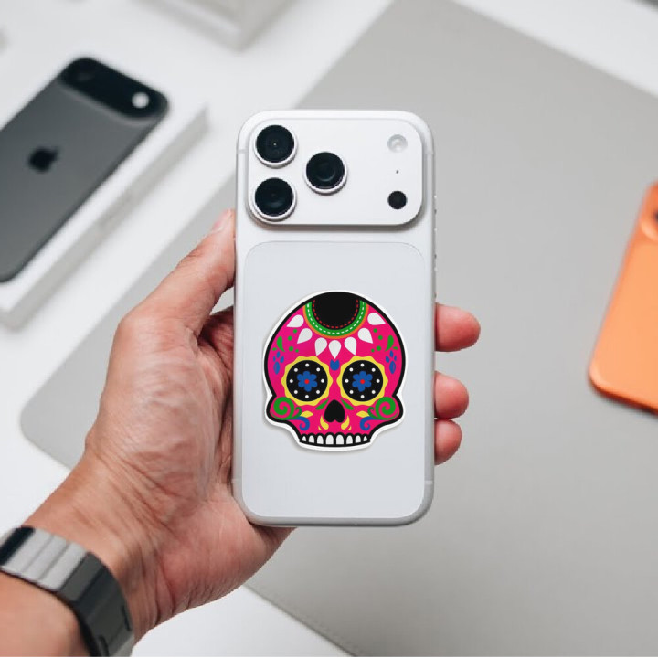 Día de los Muertos Sugar Skull Stickers – Calavera (2-Pack)