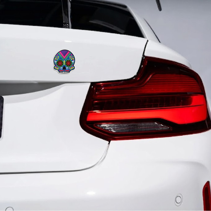 Sugar Skull Stickers – Día de los Muertos Decals (2-Pack)