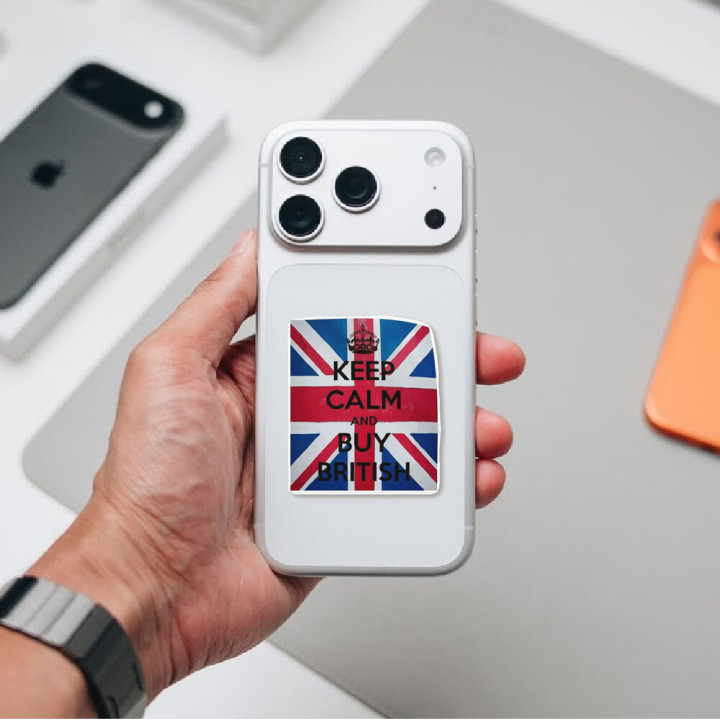 Keep Calm And Buy British Stickers – Union Jack (2-Pack)
