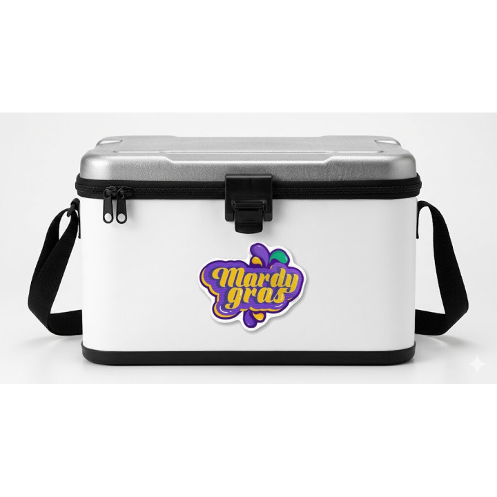 Mardi Gras Stickers – Carnival Festival Decals (2-Pack)