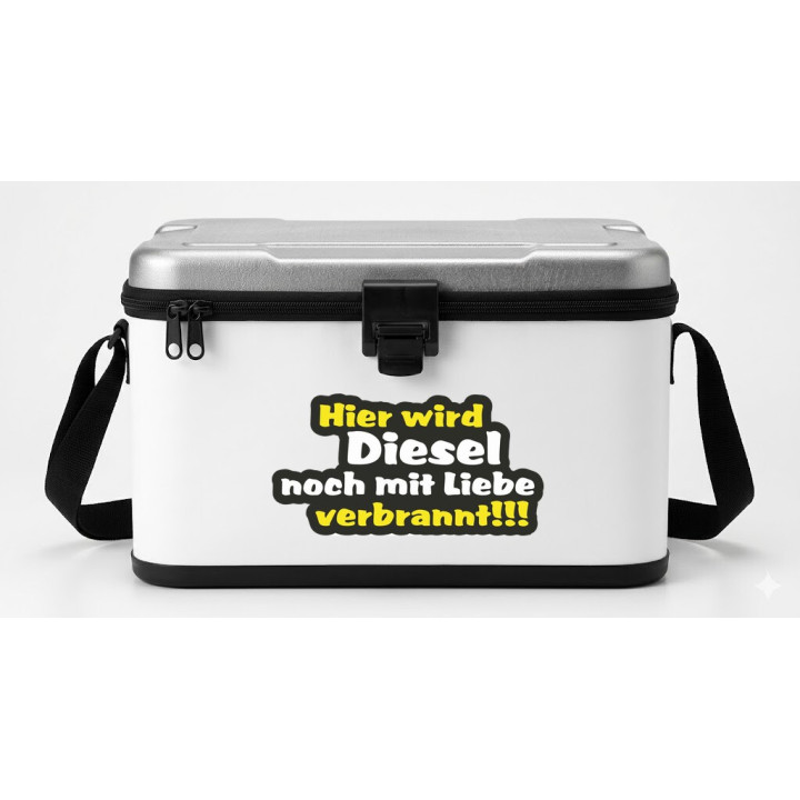 Hier Wird Diesel Noch Mit Liebe Verbrannt Stickers (2-Pack)