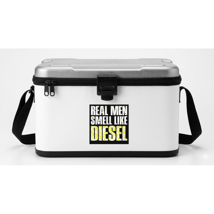 Real Men Smell Like Diesel Stickers – Trucker Decals (2-Pack)
