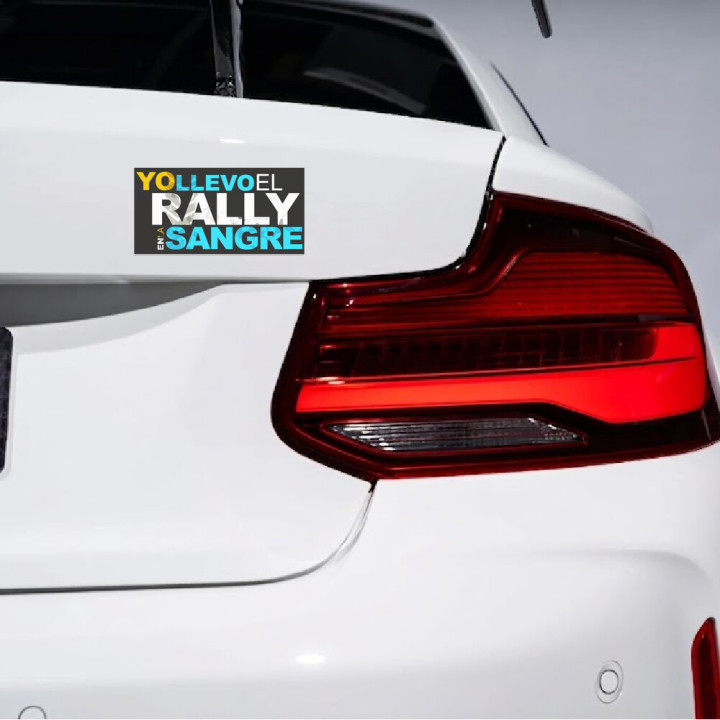 Yo Llevo El Rally En La Sangre Stickers (2-Pack)