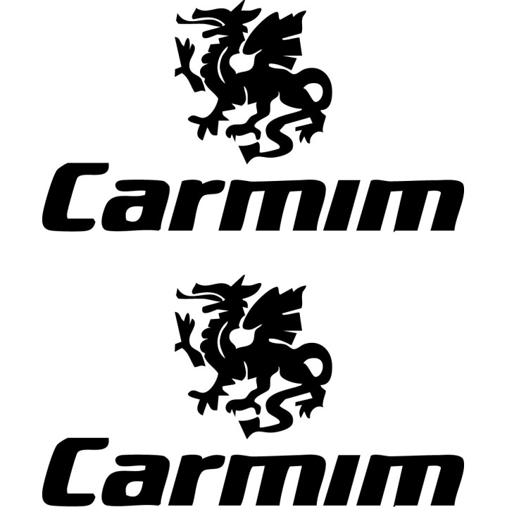 Carmim Stickers – Dragon Logo Fashion Decals (2-Pack)