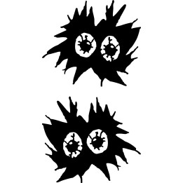 No Fear Eyes Stickers – Motocross Extreme Sports Decals (2-Pack)