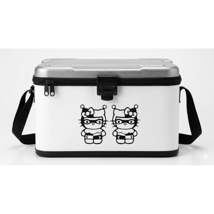 Hello Kitty Harley Quinn Stickers – Kawaii DC Decals (2-Pack)
