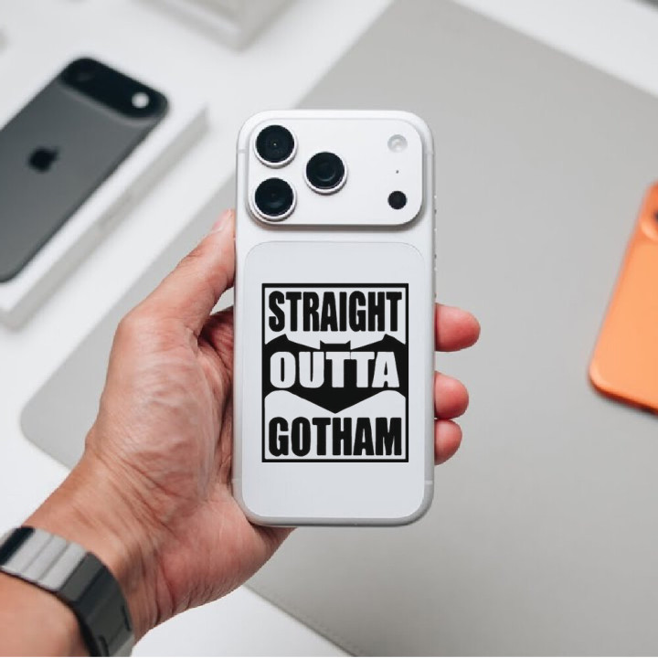 Straight Outta Gotham Stickers – Batman Parody (2-Pack)
