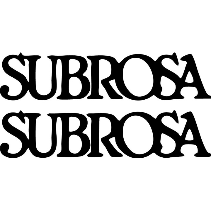 Subrosa BMX Stickers – Street Park Freestyle Cycling Decals (2-Pack)