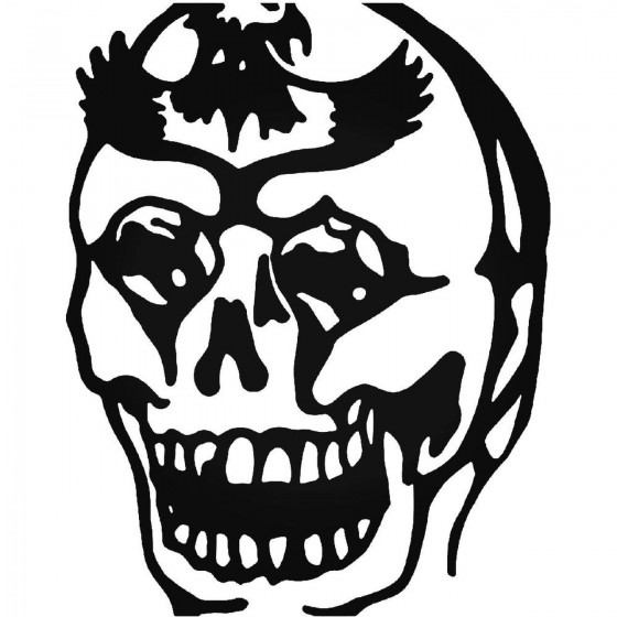 Biker Skull 6 Sticker