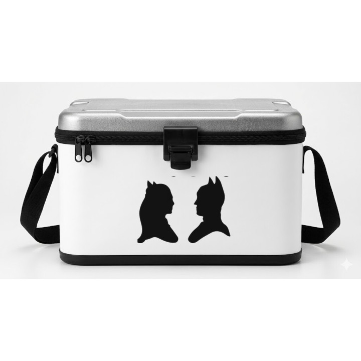 Batman & Catwoman Silhouette Stickers – DC Decals (2-Pack)