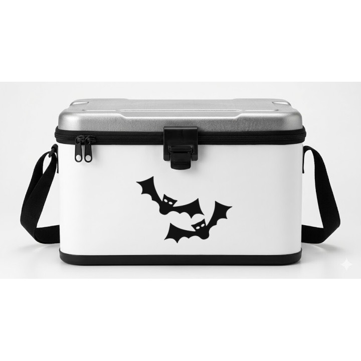 Halloween Bat Stickers – Flying Bat Silhouette Decals (2-Pack)