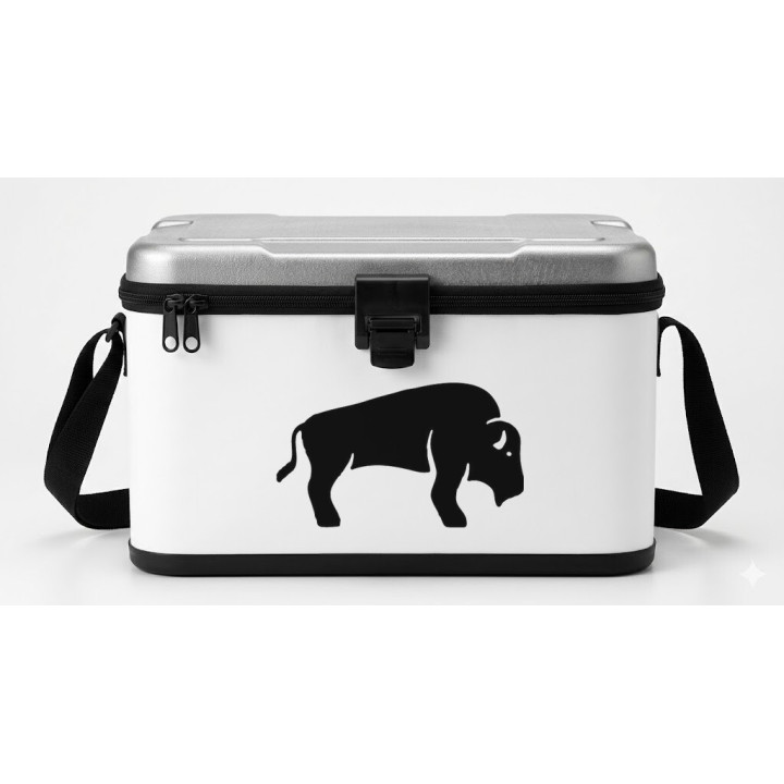 Buy Buffalo With Head Down Facing Right Decal Sticker Online