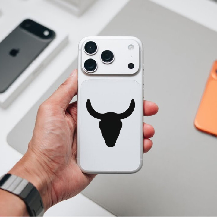 Buy Bull Skull Silhouette Decal Sticker Online